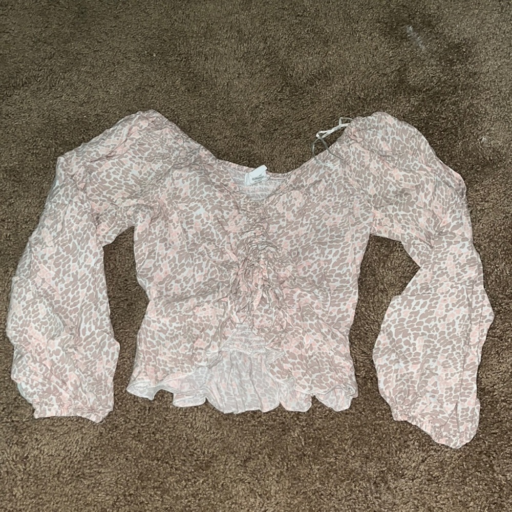 Cheetah Print Blouse
